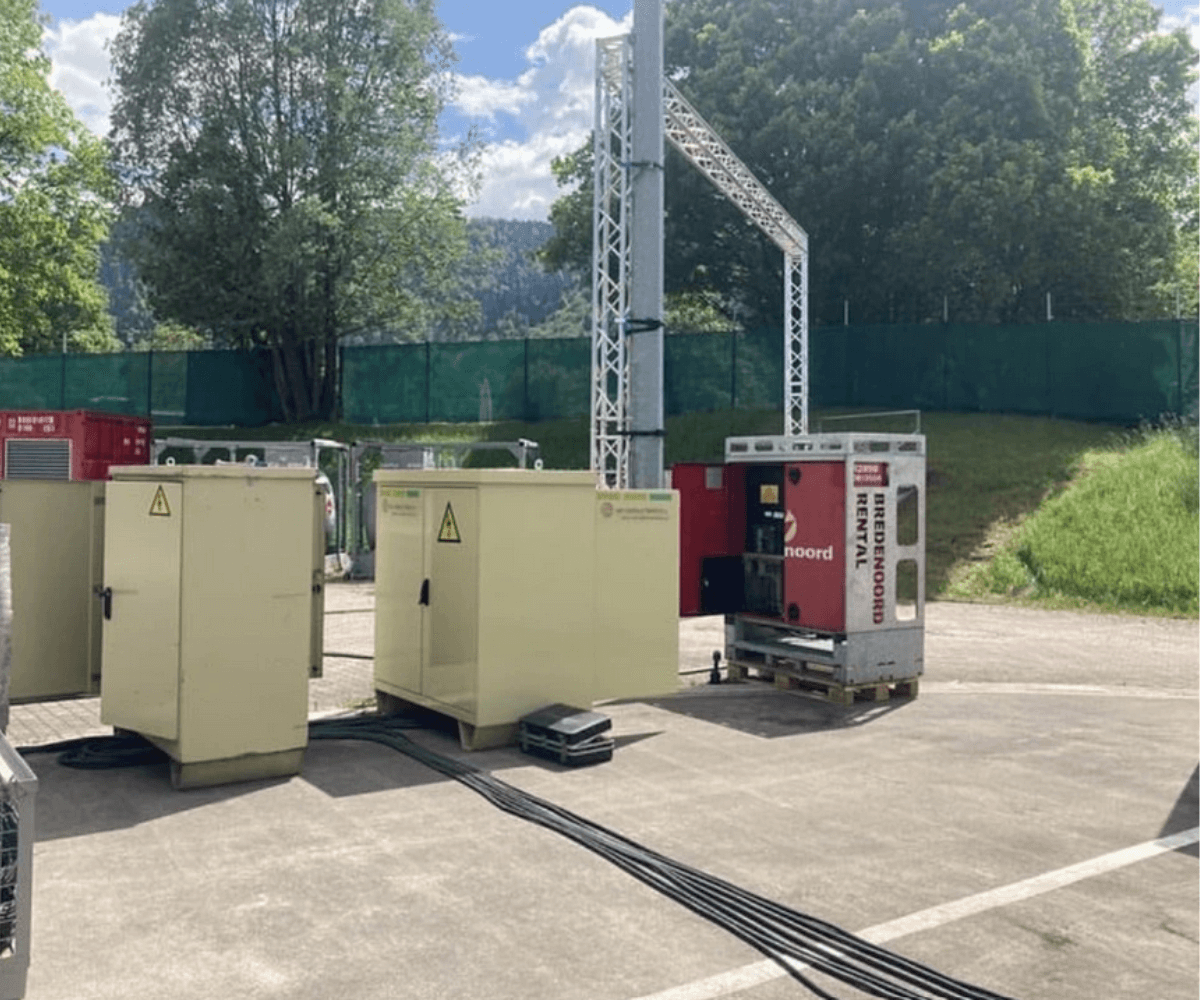 Aansluiten tijdelijke keukencontainers(1)(1)