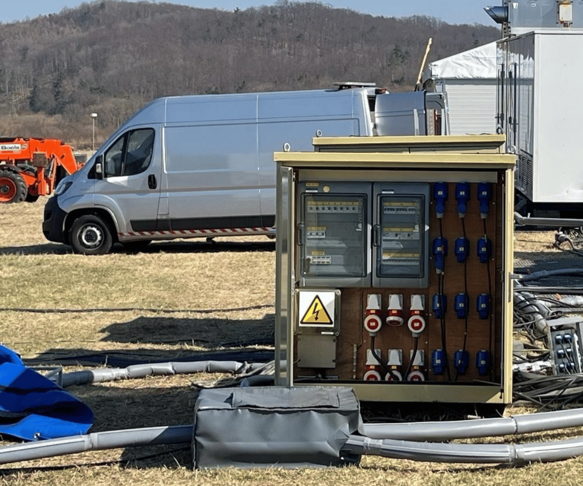Tijdelijke keukenvoorziening in Tsjechië voor 1500 personen (2)