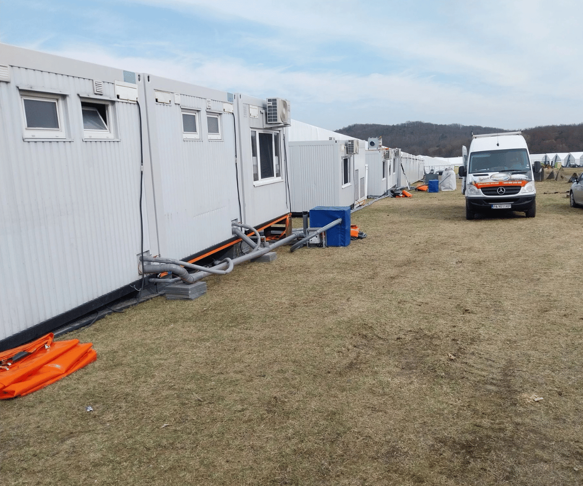 Tijdelijke keukenvoorziening in Tsjechië voor 1500 personen (3)
